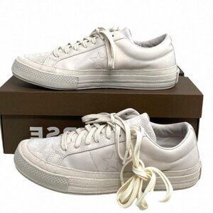 Converse One Star x NOTRE Low White Suede Canvas A01630C Custom Sneakers Women's
